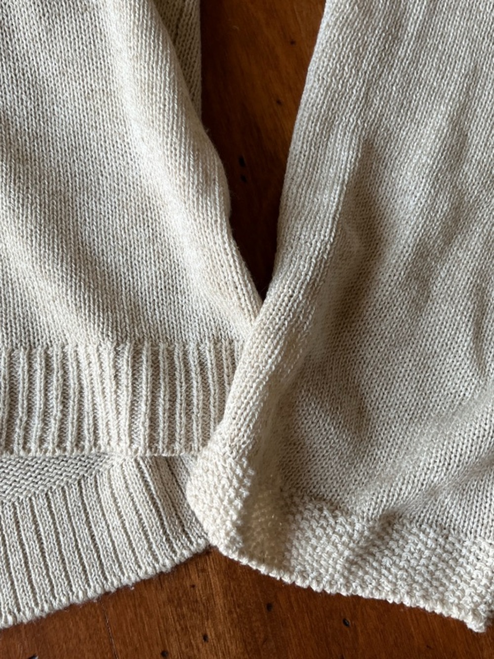 Max Studio Tan Knit Button Front Cardigan Sweater - Picture 3 of 4